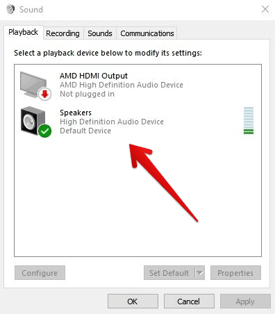 Opening Up The Sound Window In Control Panel