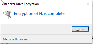 Encryption complete