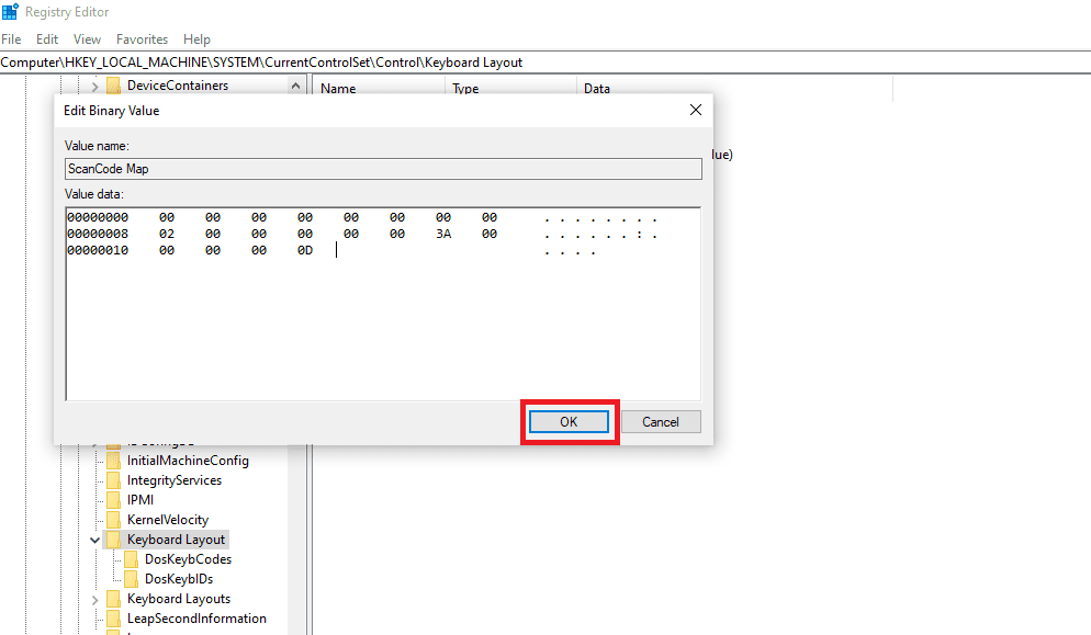 Editing the Binary Value