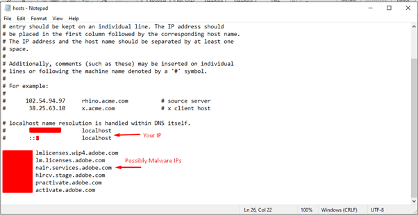 Identifying IP addresses