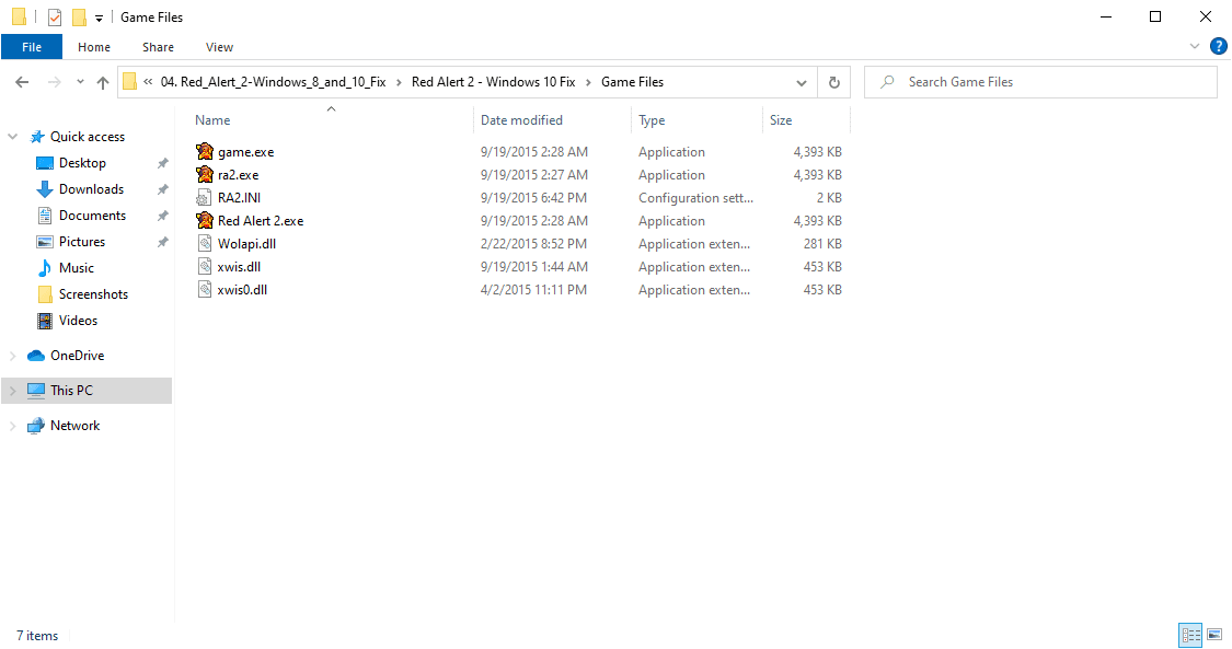 RA2 Game Files