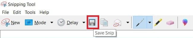 Save Snip Option