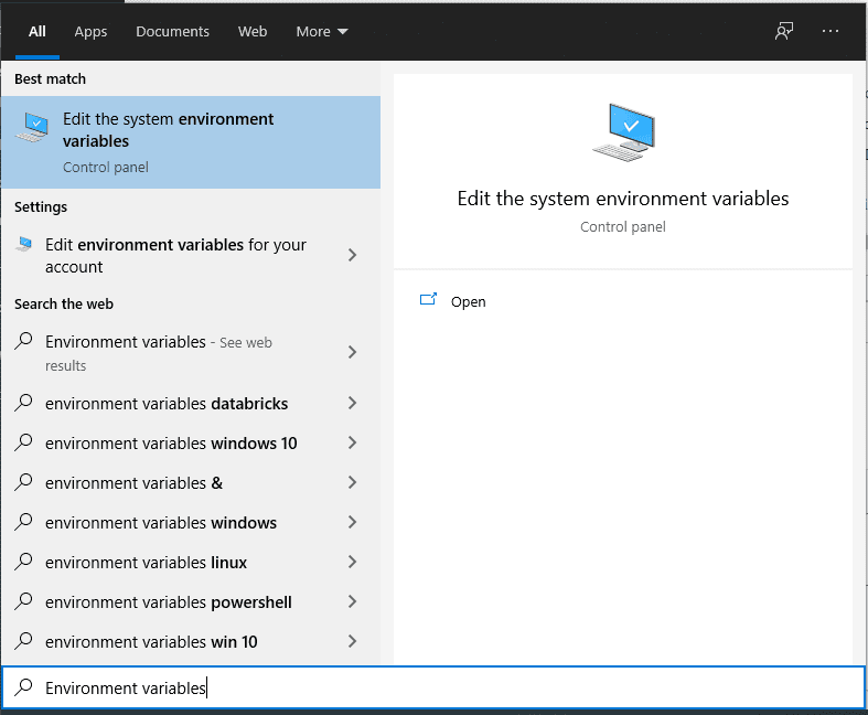 Searching-for-Environment-variables.