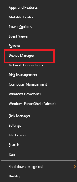 Select Device Manager