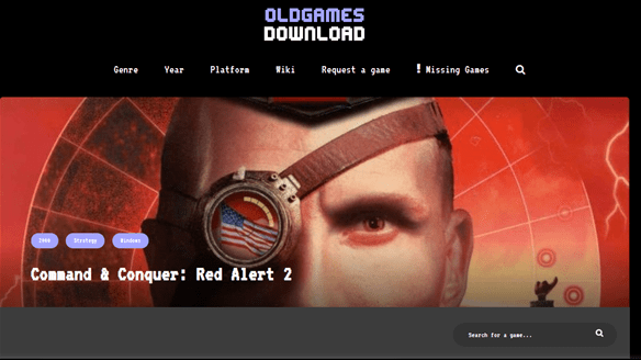 Red Alert 2 website