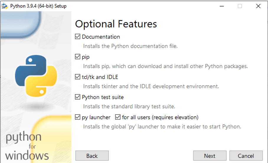 optional features