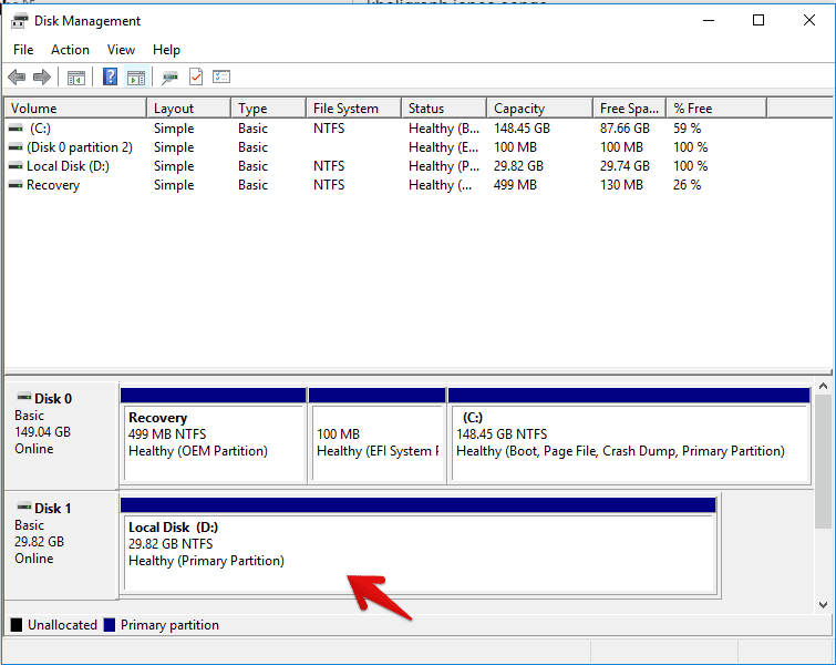 Merged Partition