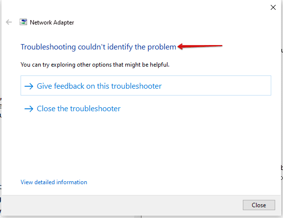 Windows could not the Problem