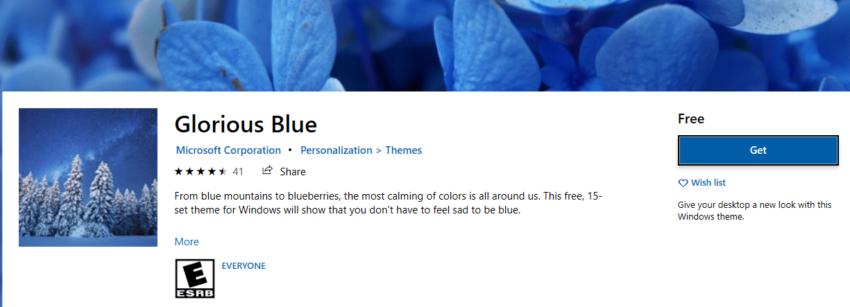 glorious blue
