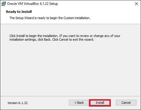 Installing Oracle VirtualBox