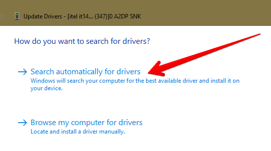 Searching Automatically for Drivers