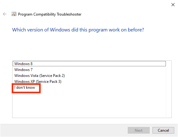 Which version of windows did this program work on before.