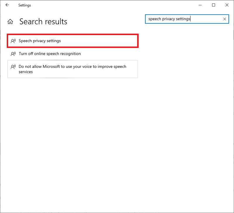 speech privacy settings