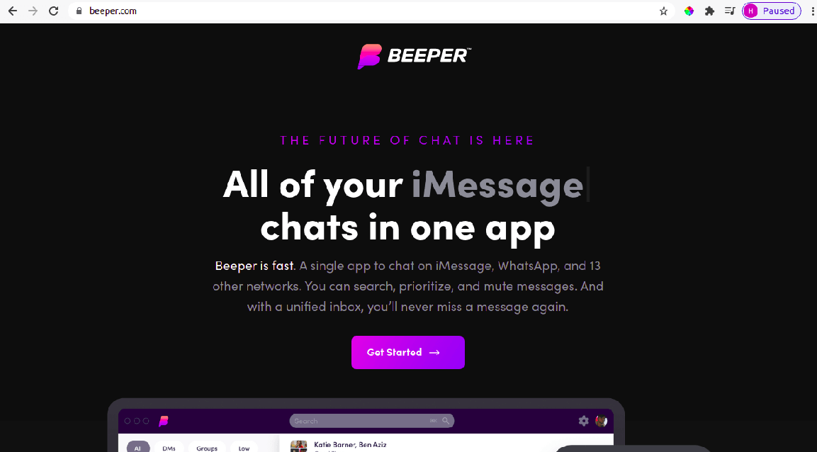 the beeper app