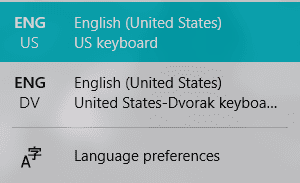 Keyboard layouts