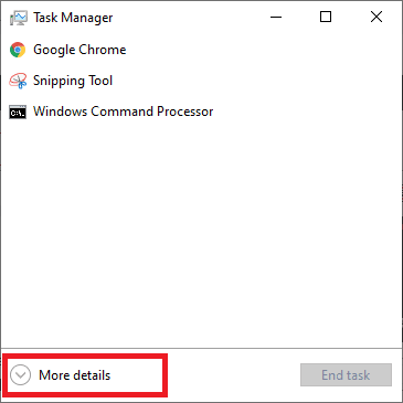 select more details on the task manager