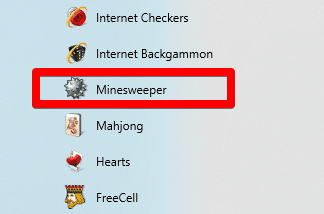 Launching Minesweeper