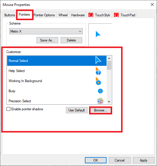 manual installation using the browse option