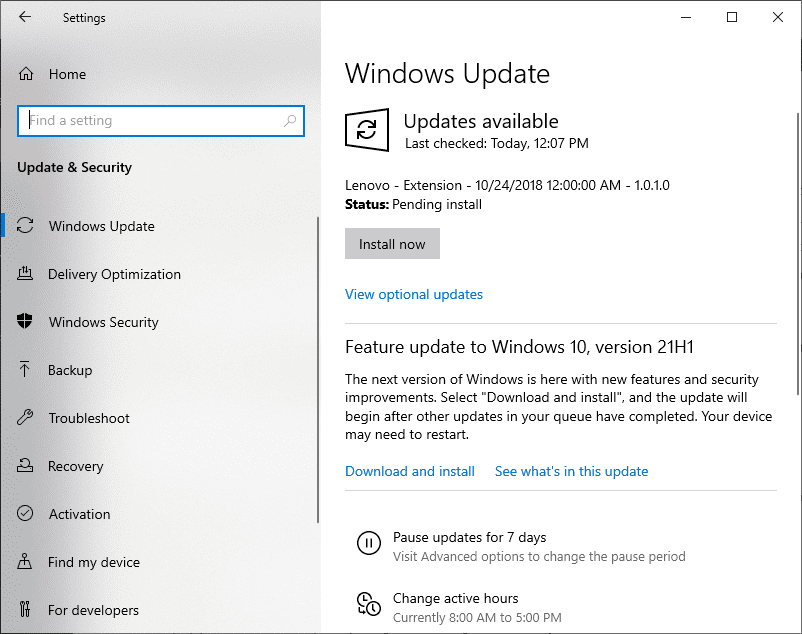 windows updates