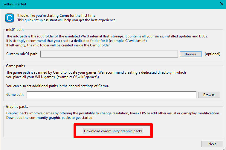 Downloading community graphic packs on Cemu emulat