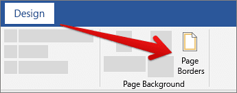 Selecting Page Borders in Microsoft Word