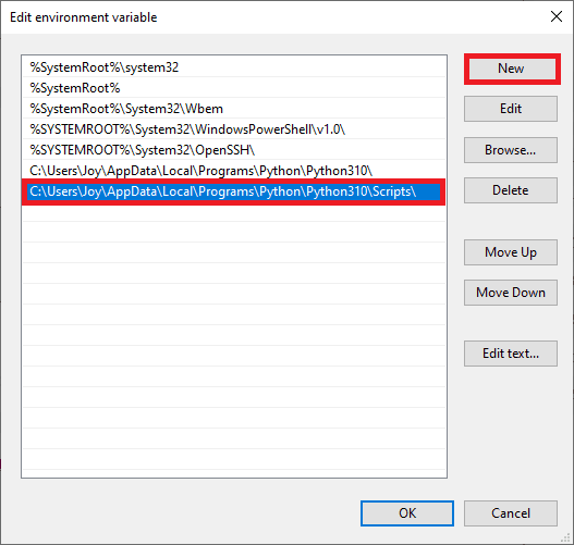 create scripts path