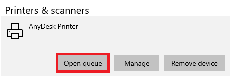 open queue