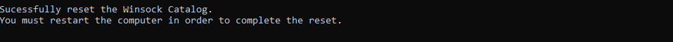 Winsock Catalog reset