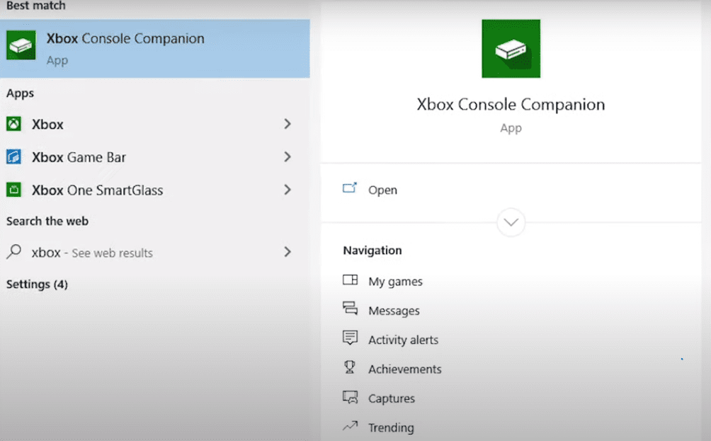 xbox console app