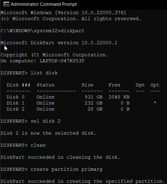 administrator command prompt