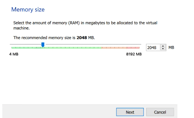 Choosing the memory size