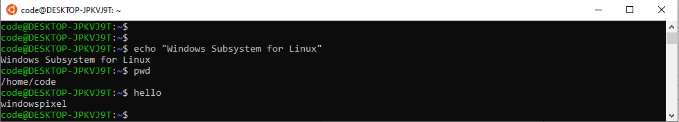 example of linux commands