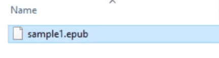 EPUB file located