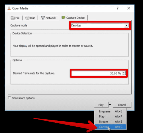 Tweaking the "Capture Device" settings