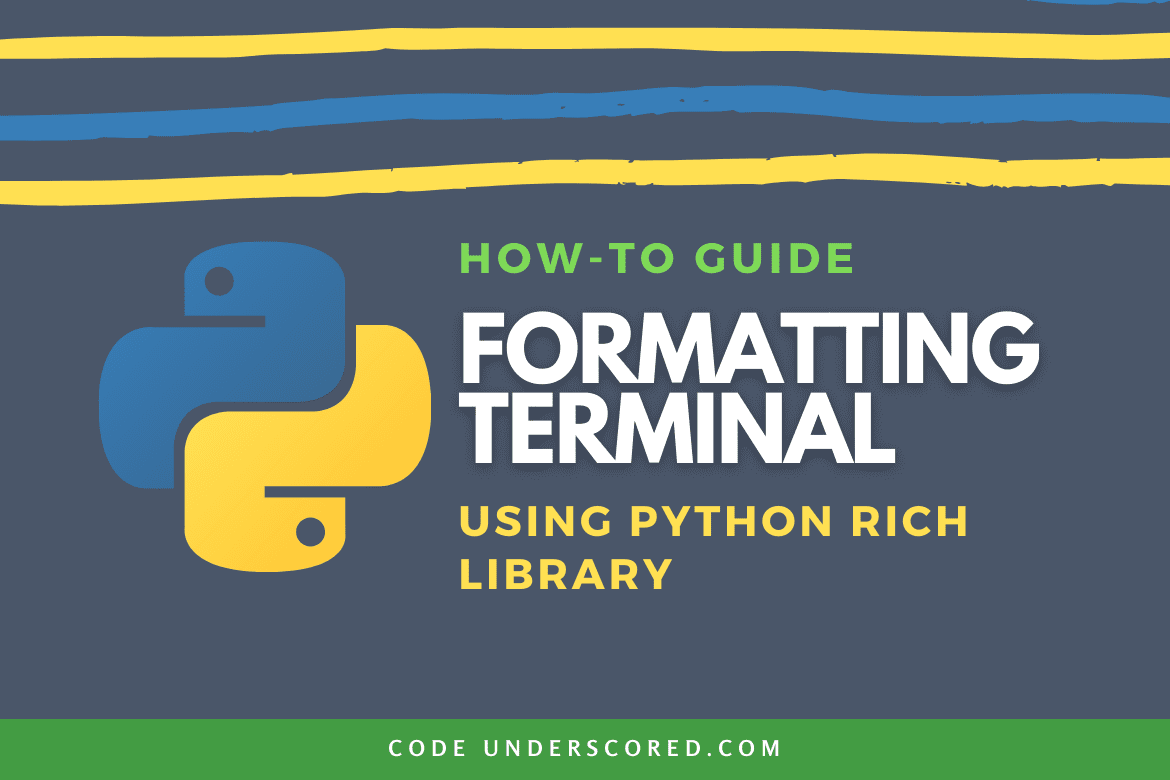 Formatting Terminal in Python