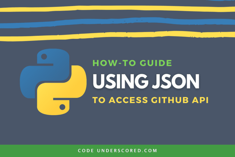How to use JSON in Python to access GitHub API