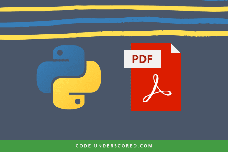 How to work with PDF in Python