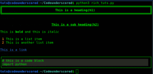 How to Format Terminal Using Python's Rich Library