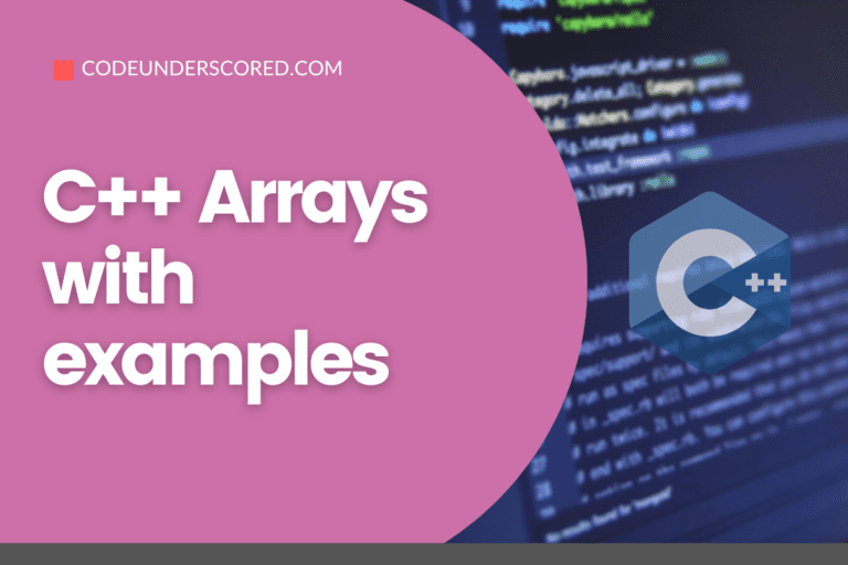 Arrays in C++ with examples