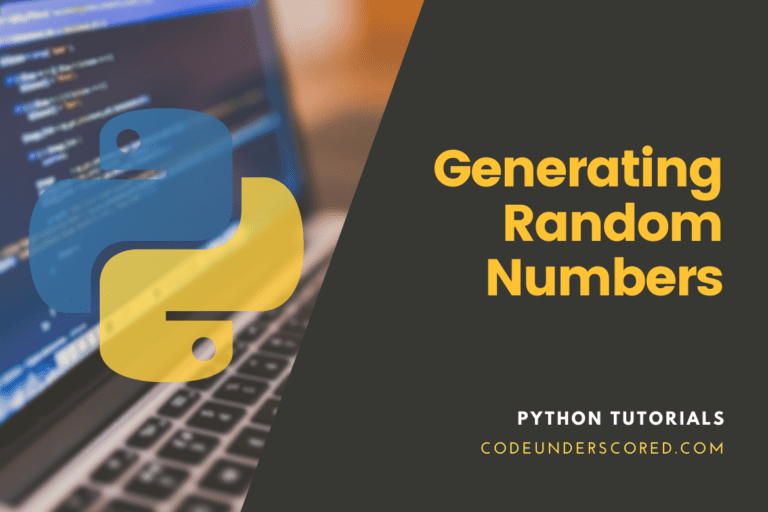 How to generate random numbers in Python