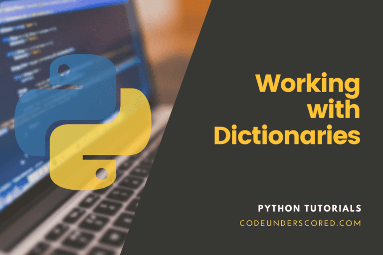 Working with Dictionaries in Python