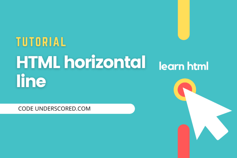 HTML horizontal line
