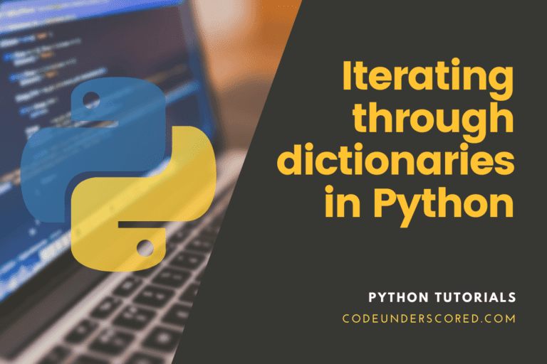 How to iterate through a dictionary in Python