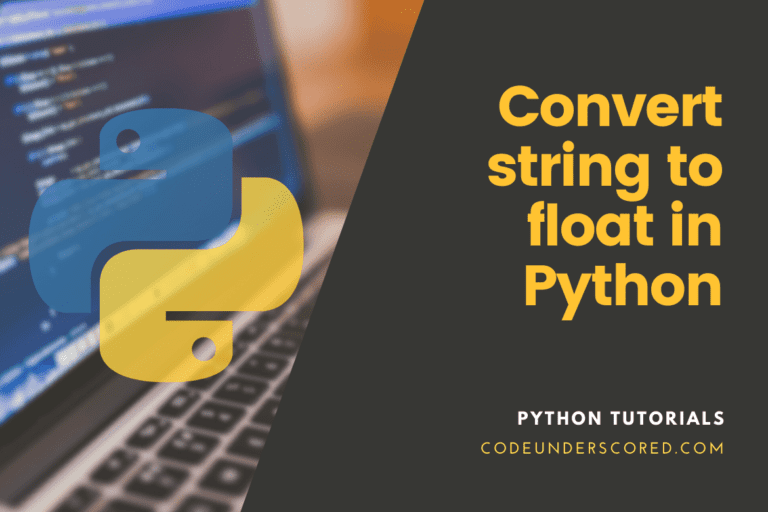 How to convert string to float in Python