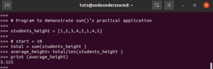 How to sum a list in Python | Code Underscored