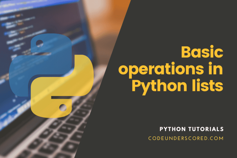 How to perform basic operations in Python lists
