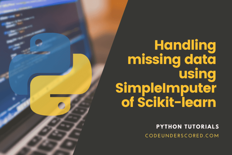 How to handle missing data using SimpleImputer of Scikit-learn