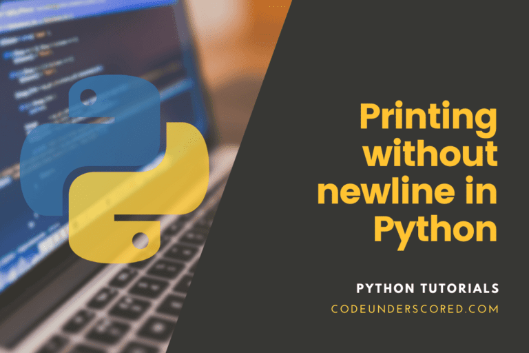 How to print without newline in Python