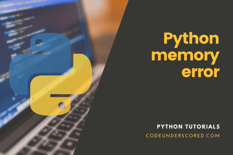 Python memory error