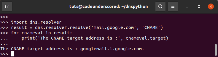 How to do nslookup in Python | Code Underscored